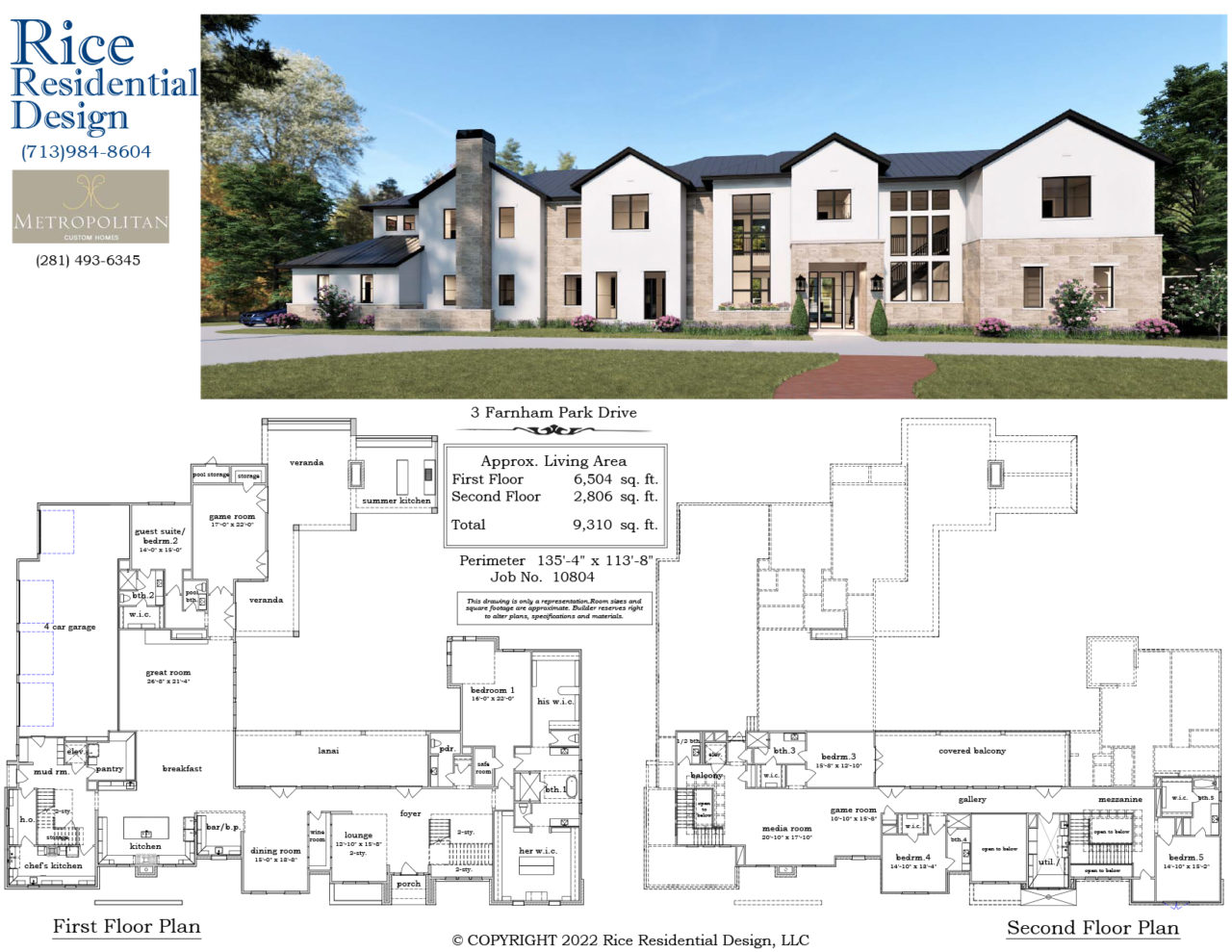 3 Farnham Park Drive 9,310 sq ft Metropolitan Custom Homes